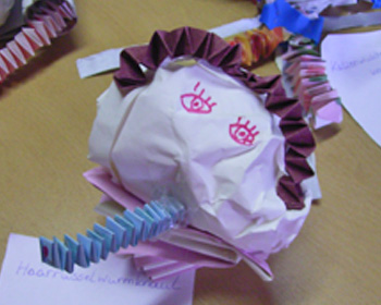 Textildruck mit Bl�ttern