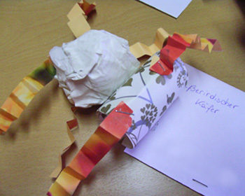 Textildruck mit Bl�ttern